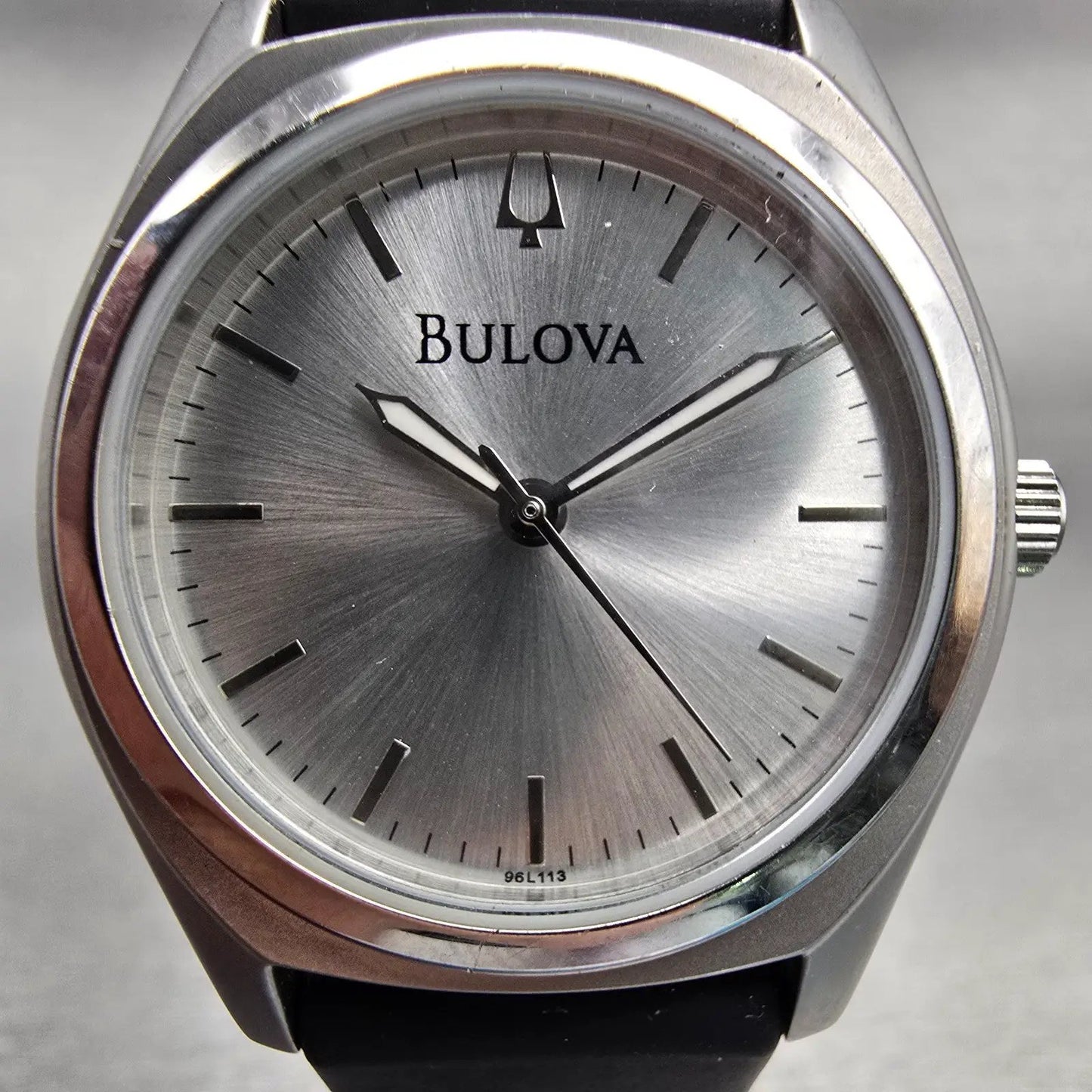 Bulova Watch Women 30mm Silver Dial Silver Tone Round 96L113 New Battery1