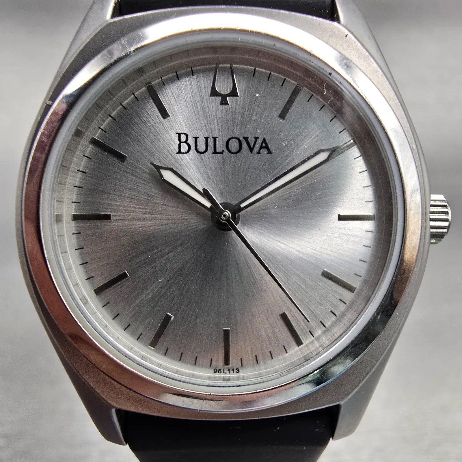 Bulova Watch Women 30mm Silver Dial Silver Tone Round 96L113 New Battery1