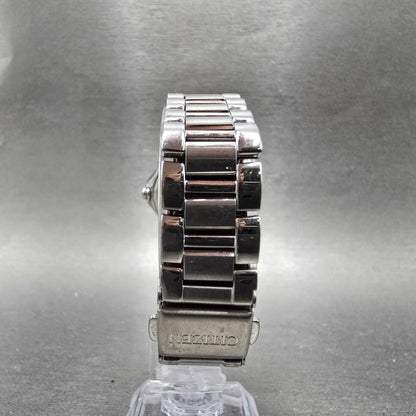 Citizen Eco-Drive Watch Women 26mm MOP Dial Silver Tone Gemmed E011-S043697 RunL7