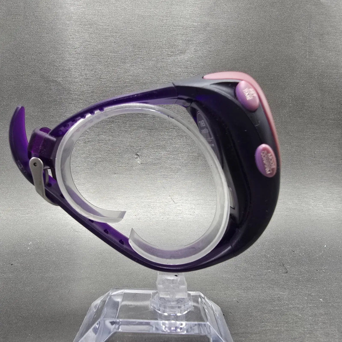 Timex Wrist Rave Watch Kids 37mm Purple Alarm Daydate Oval New Battery VTG10