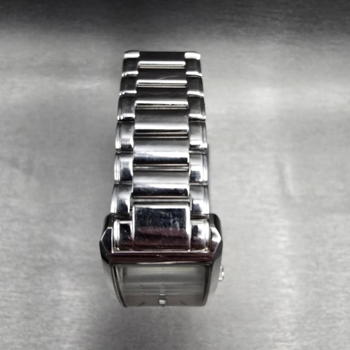 Fossil Arkitekt Tank Watch Men 29mm Silver Dial Silver Date PR-5266 New Battery4