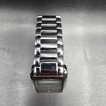 Fossil Arkitekt Tank Watch Men 29mm Silver Dial Silver Date PR-5266 New Battery4