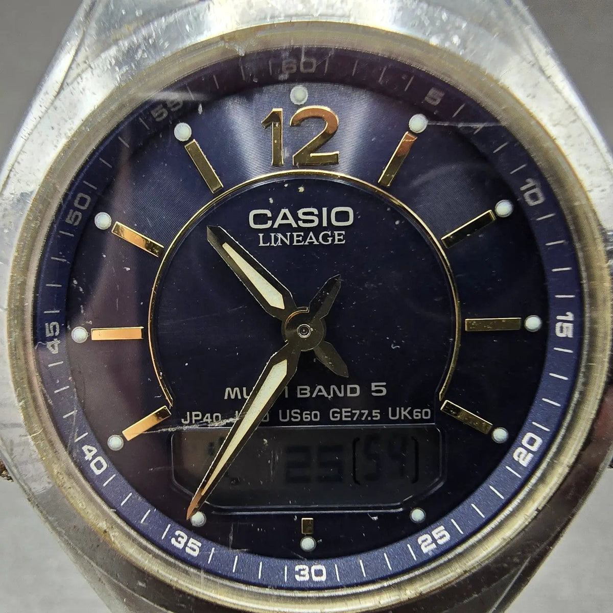 Casio Lineage LCW-M200 Watch Men 38mm Black Dial Steel Analog Digital Solar FT1