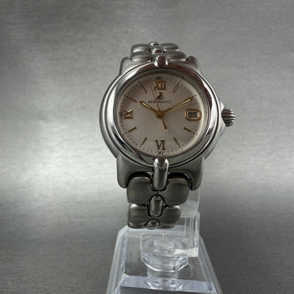 Bertolucci Pulchra Watch Women 29mm Silver Dial Stainless Steel Date New Battery5