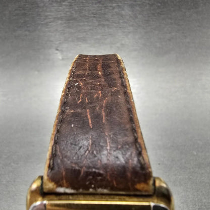 Seiko Lassale Tank Watch Men 27mm Gold Dial Gold Rectangle 6020-5829 PARTS VTG5
