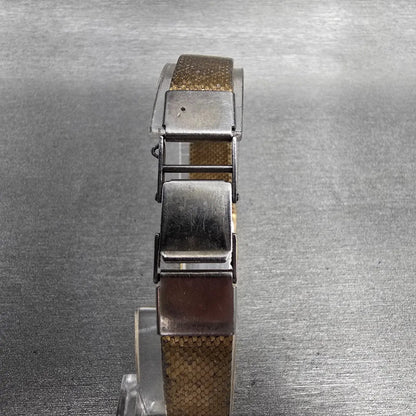 Seiko Lassale Watch Women 15mm Gold Dial Gold Tone Rectangle 5420-5109 New Batt7