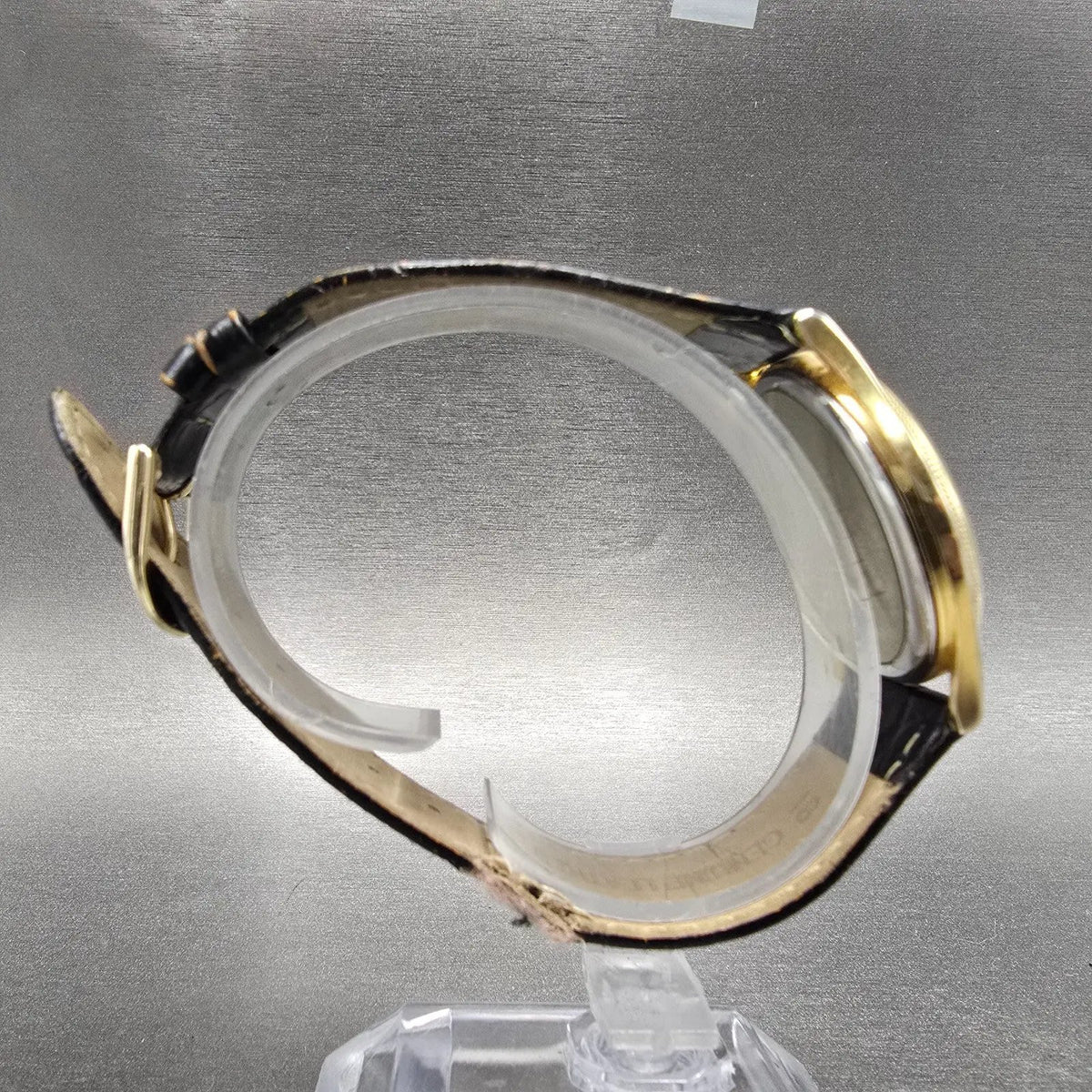 Citizen CQ Watch Men 34mm Silver Dial Gold Tone Round 6031-S32984 VTG PARTS JP28