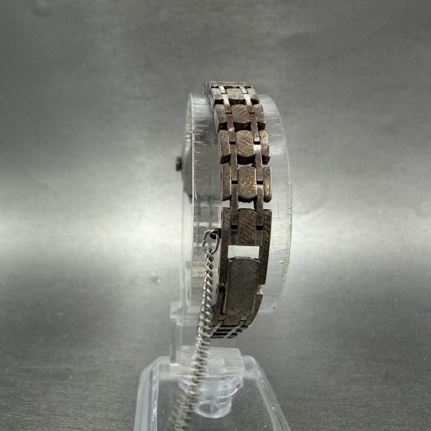 Seiko Tank Watch Women 15mm Silver Dial Silver Tone Manual 11-3350 Runs Vintage7