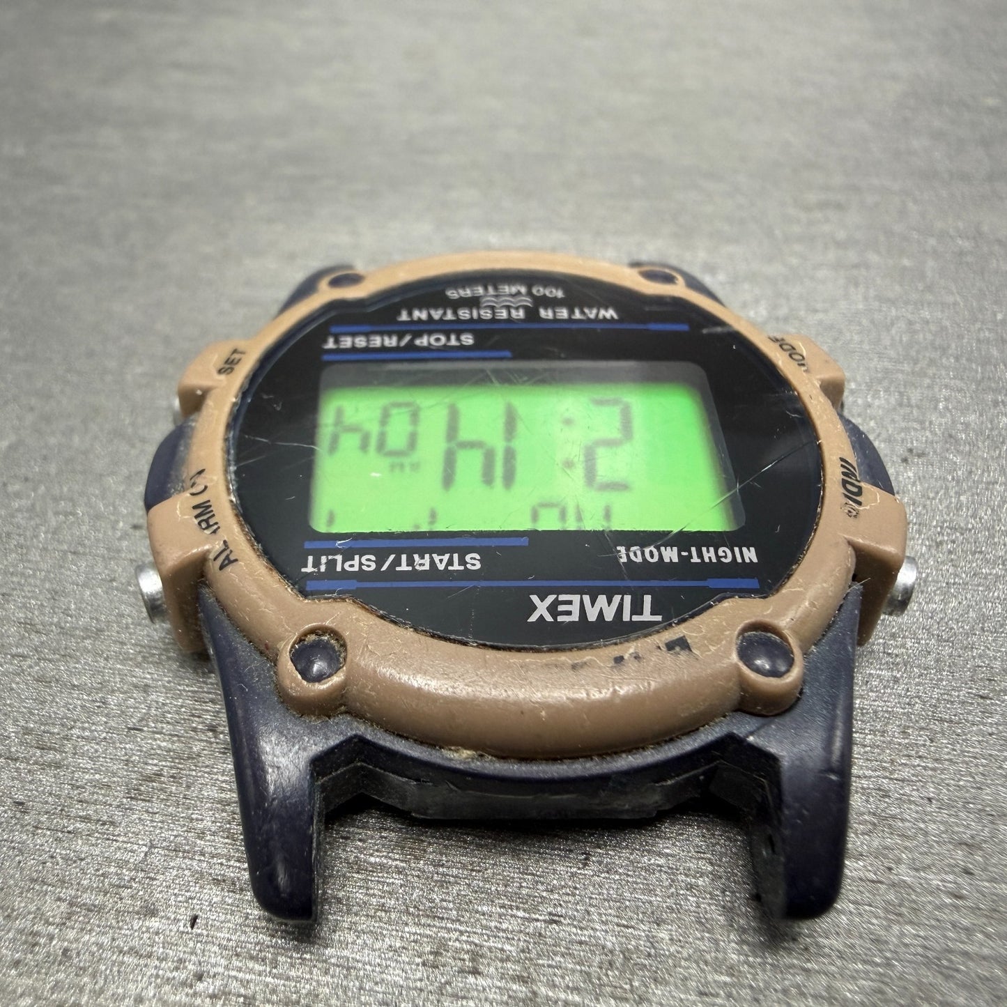 Timex Expedition Watch Men 38mm Digital Brown Black Alarm Chrono New Battery4
