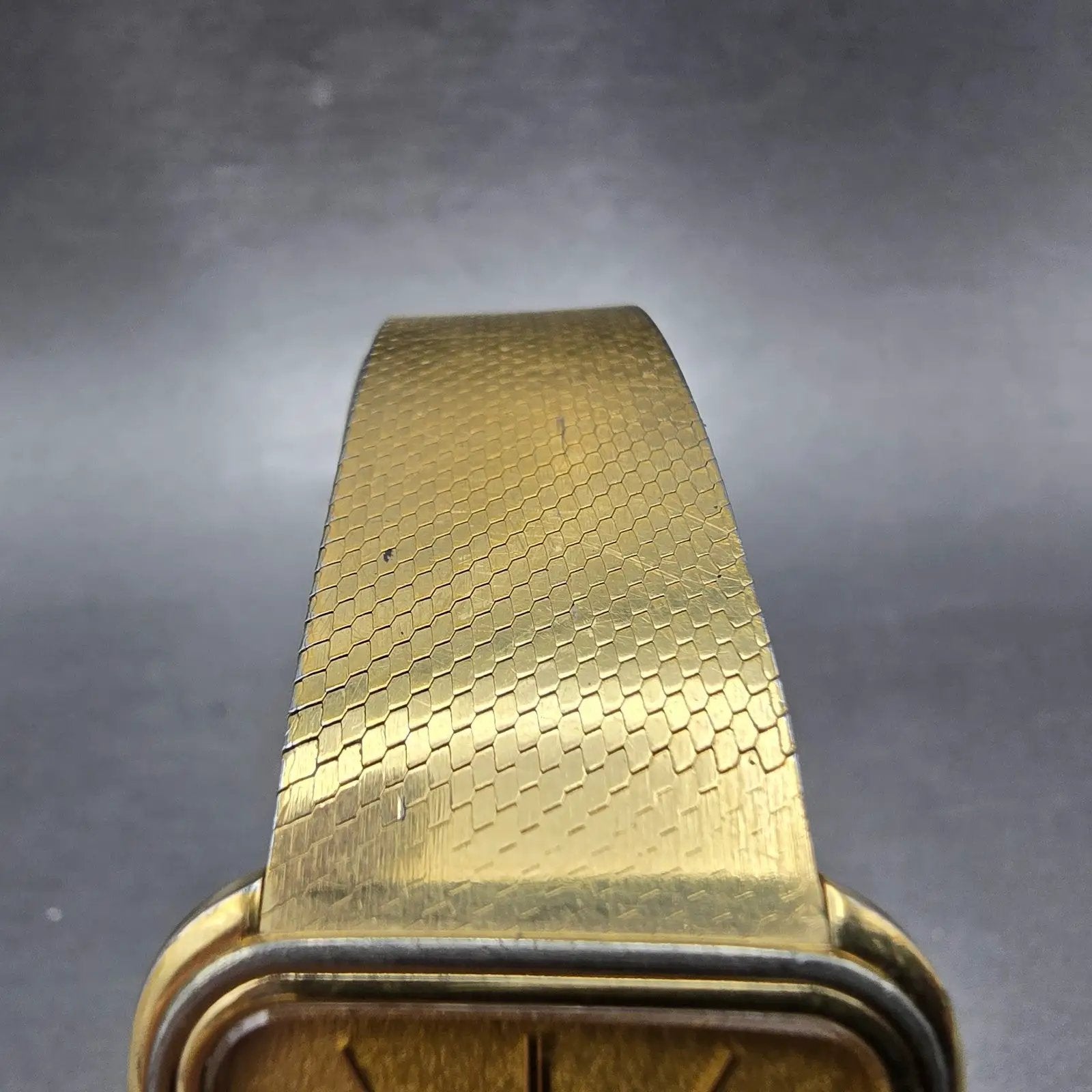 Seiko Lassale Tank Watch Men 27mm Champagne Dial Gold Tone 9300-5159 PARTS VTG5