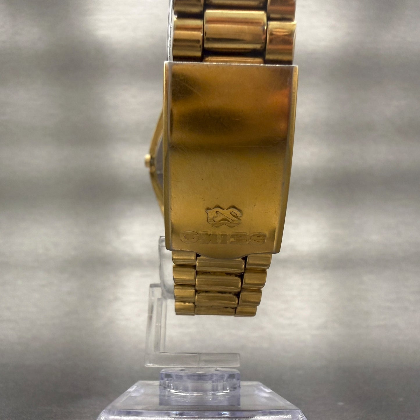 Seiko President Watch Men 36mm Gold Dial Gold Daydate Round 5H23-8029 NewBat7