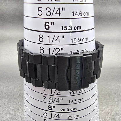 Nixon The Corporal Watch Men 48mm Black Dial Black Tone Round New Battery9