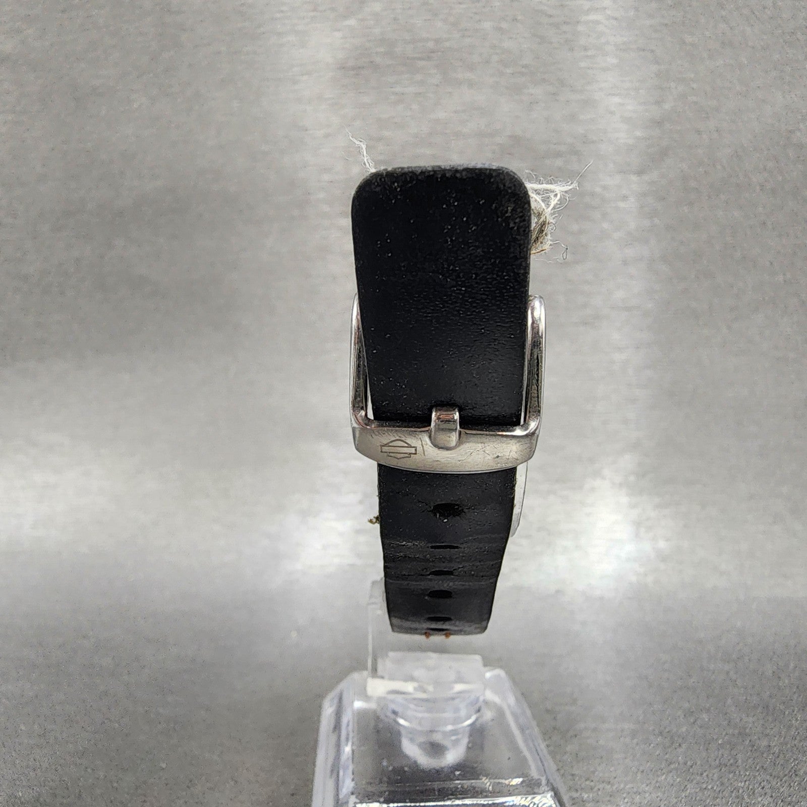 Bulova Harley Davidson Tank Watch Women 22mm Black Dial Steel 76L029 New Batt7