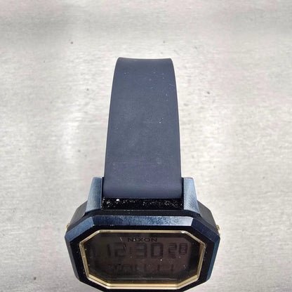 Nixon The Siren SS Digital Watch Men 36mm Blue Gold Tide Chrono Timer New Batt4