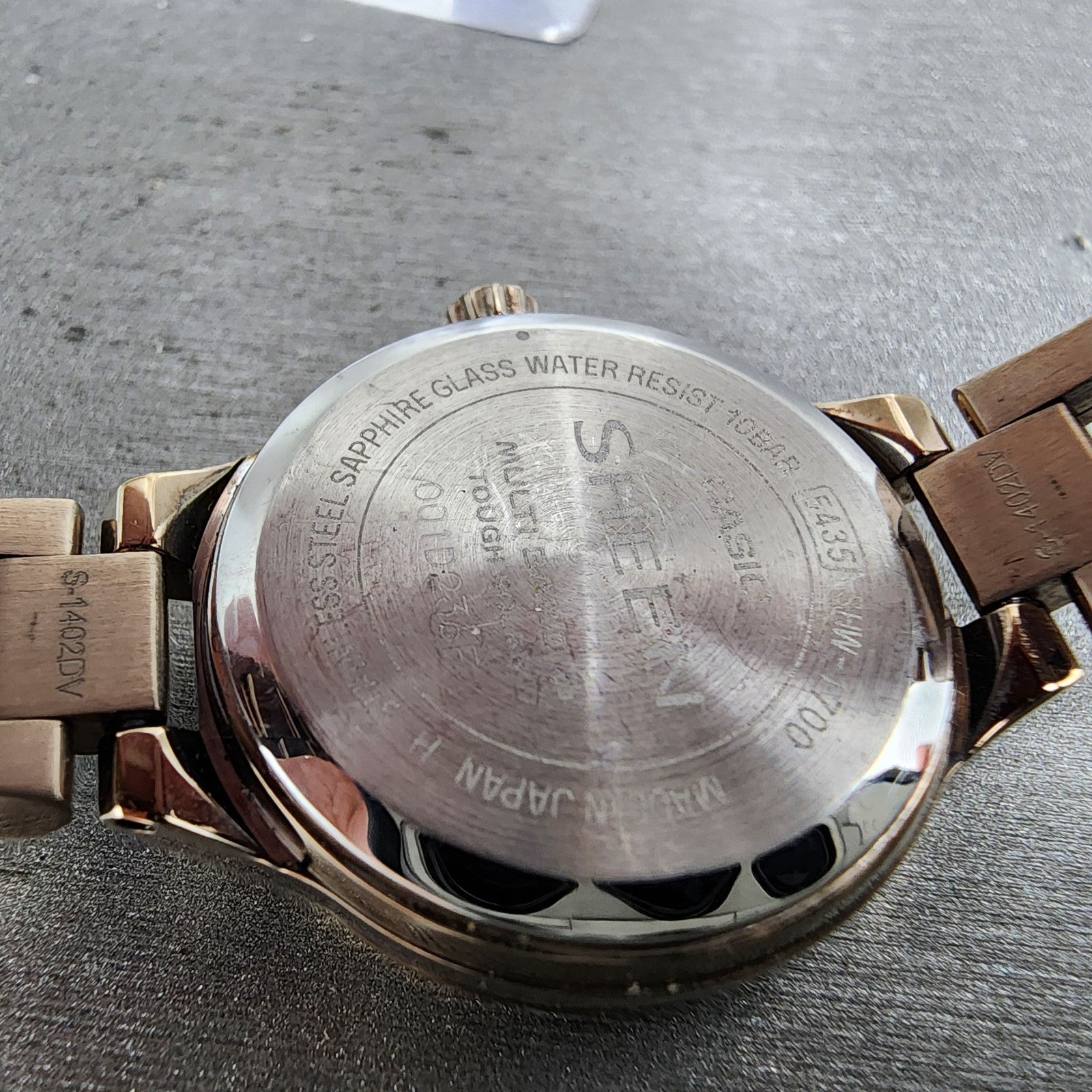 Casio Sheen SHW1700 Watch Women 26mm White Dial Gold Tone Date Round Runs9