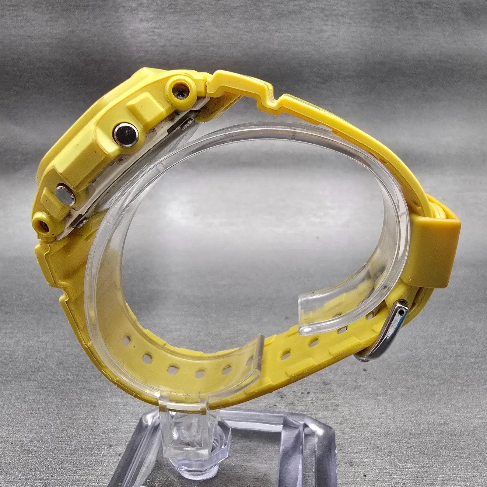 Casio Baby-G BG-5602 Watch Women 40mm Yellow Chronograph Alarm New Battery6