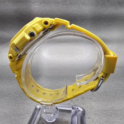 Casio Baby-G BG-5602 Watch Women 40mm Yellow Chronograph Alarm New Battery6