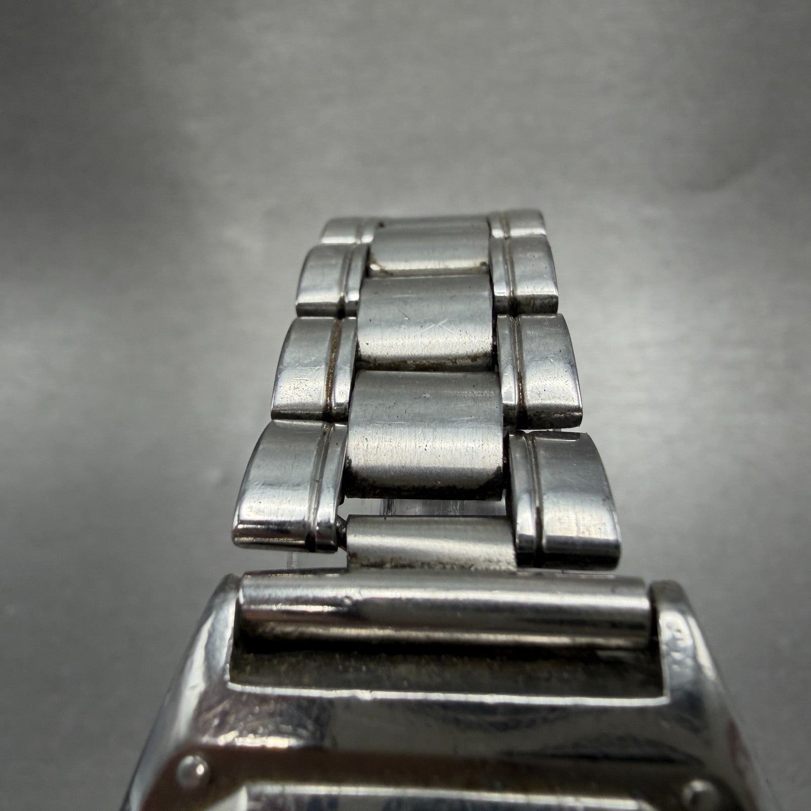 Orient Swimmer Watch Men 35mm Black Dial Silver Tone Daydate 569114-40 PARTS VTG5