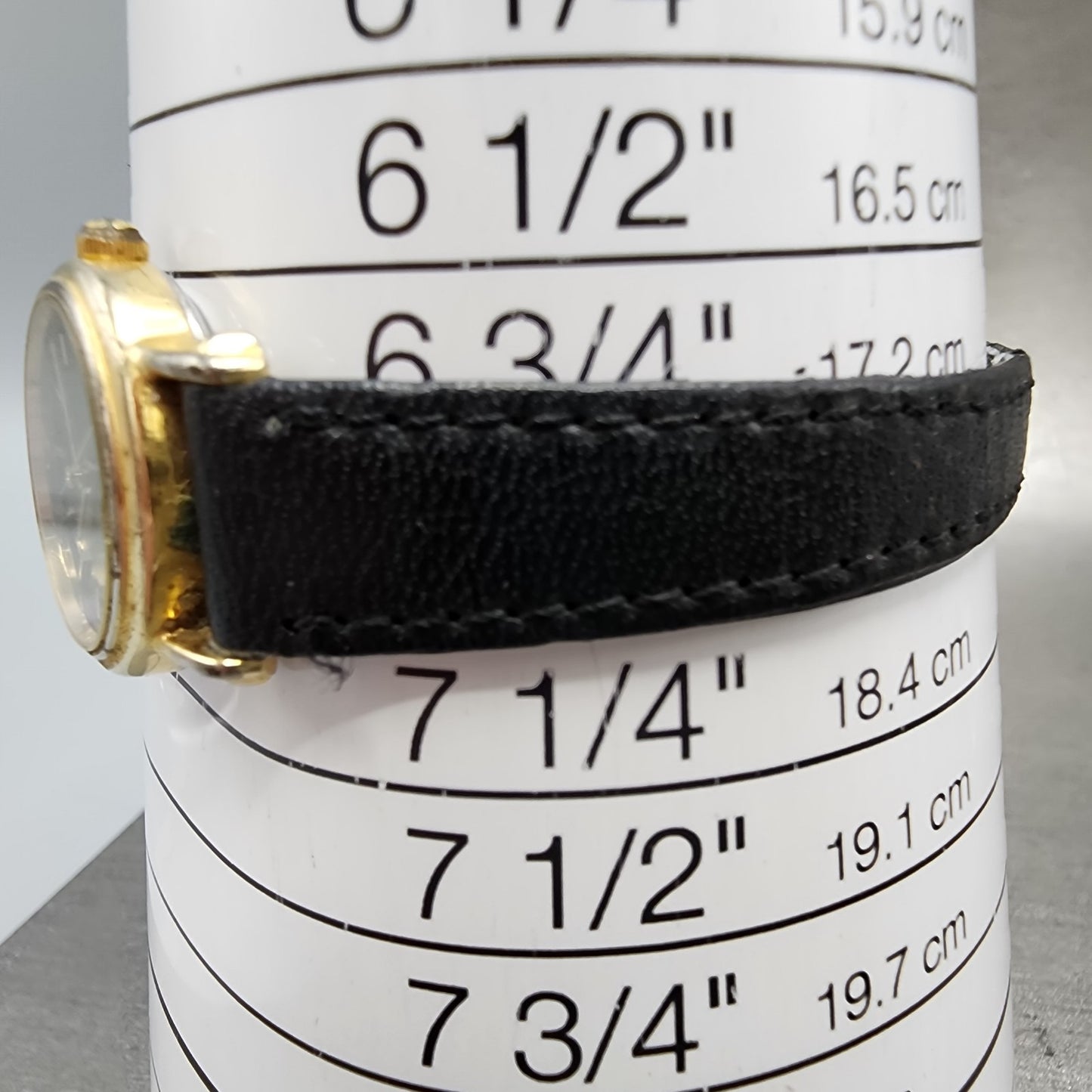 Citizen CQ Watch Women Watch Women 22mm Black Dial Gold Tone Round New Battery10