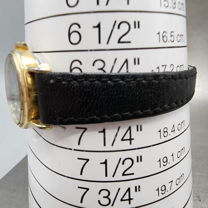 Citizen CQ Watch Women Watch Women 22mm Black Dial Gold Tone Round New Battery10