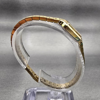 Citizen CQ Watch Women 13mm Champagne Dial Gold Tone 5421-S21389 New Battery VTG8
