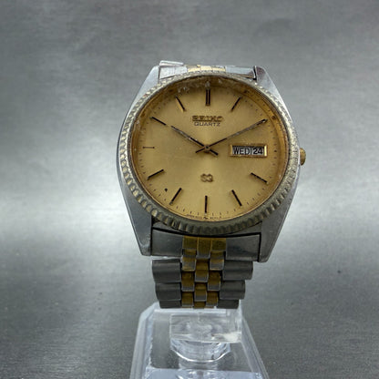 Seiko SQ President Watch Men 36mm Champagne Dial Two Tone Daydate 5Y23-8A60 PART6