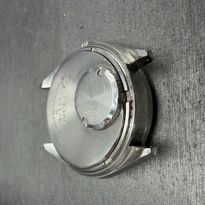 Seiko QR Watch Men 37mm Silver Dial Silver Tone Daydate Round 3863-7001 PARTS FG10