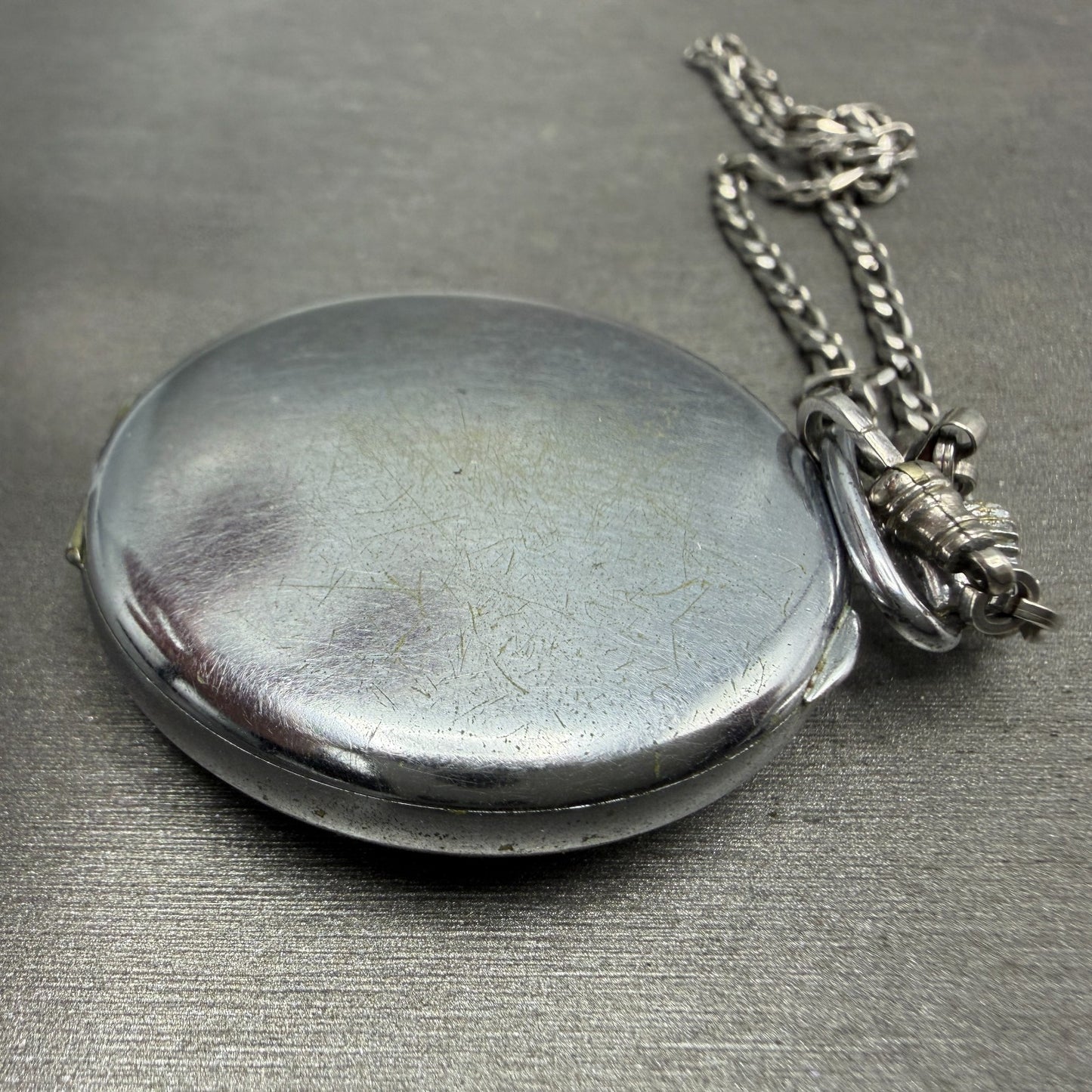Waltham Pocket Watch White Dial Silver Tone Manual Wind Grade 225 PARTS9
