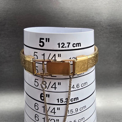 Seiko Tank Watch Women 12mm Gold Dial Gold Tone Rectangle 1320-5049 New Batt JP9