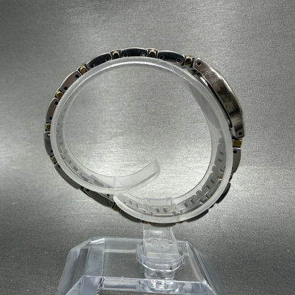 Seiko Watch Women 16mm Blue Dial Two Tone Oval VTG 1N010CT0 New Battery8