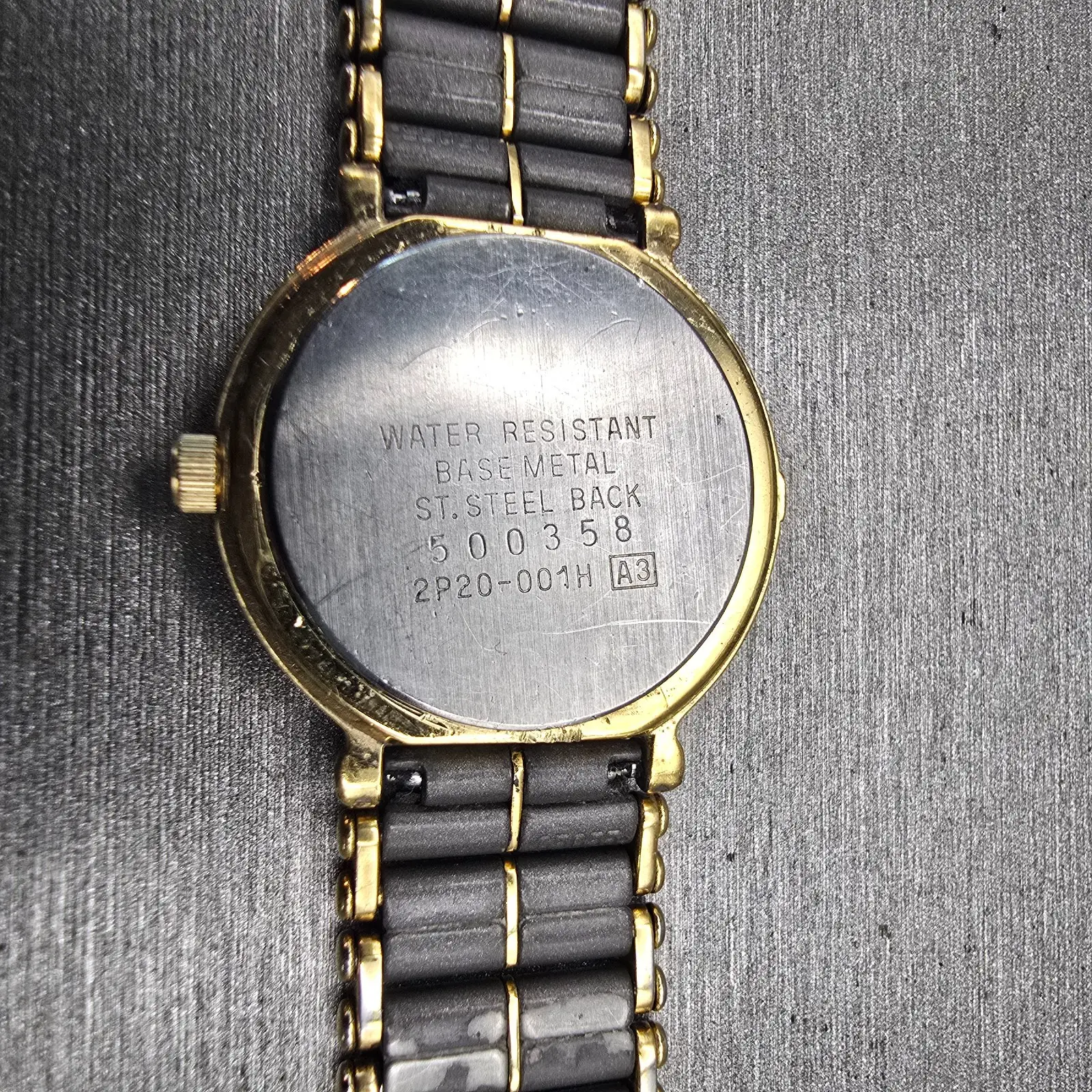 Seiko Watch Women 24mm Gray Dial Two Tone Round 2P20-001H New Battery Vintage10