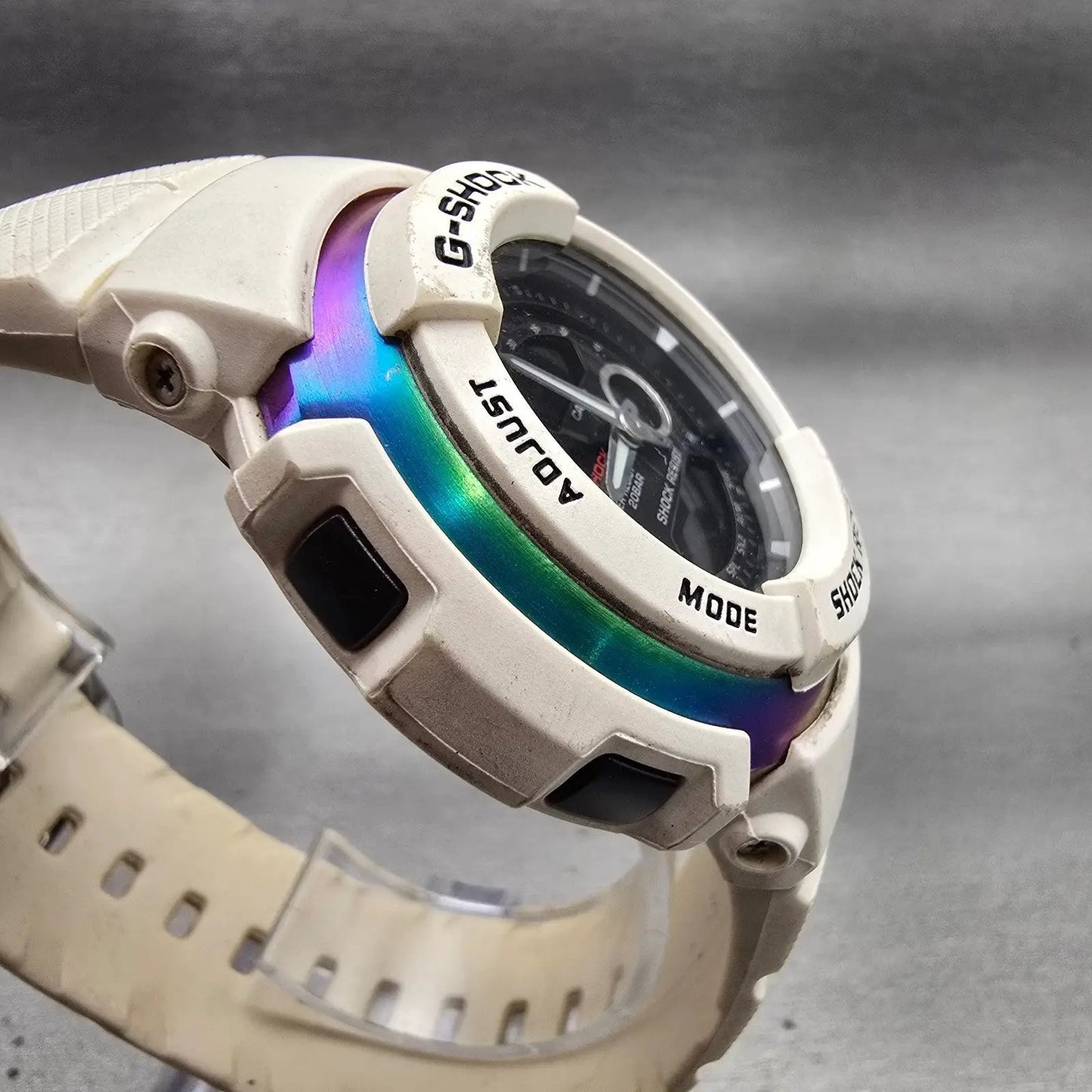 Casio G-Shock G306-X Watch Men 46mm White Black Chronograph Alarm New Battery3