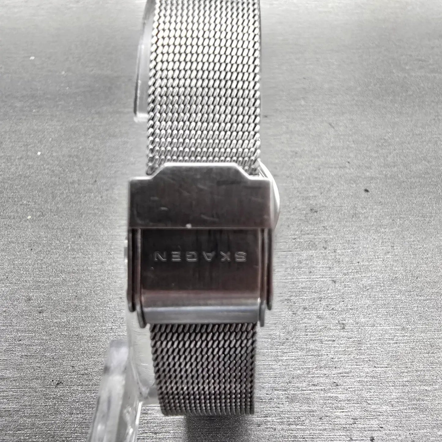 Skagen Steel Watch Women 25mm Silver Dial Silver Tone Round 107SGSC New Battery6