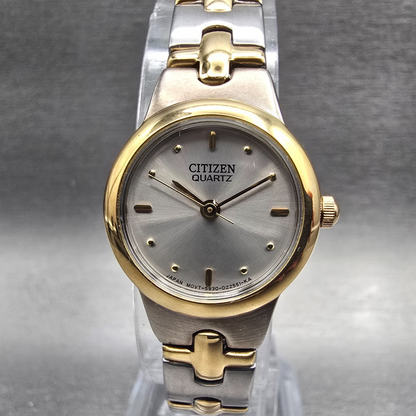 Citizen Womens Watch 21mm Silver Dial Two Tone Round 5930-999116 New Battery0