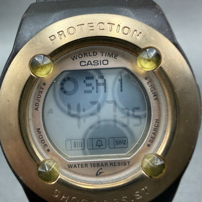 Casio Baby-G Watch Women 37mm Digital Brown&Gold Alarm Chrono BG-1300G New Batt1