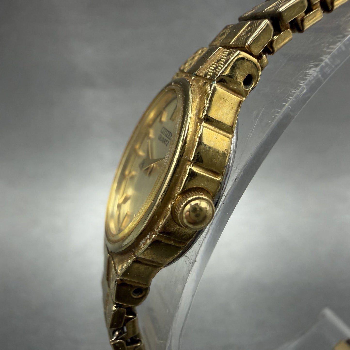 Citizen Watch Women 17mm Champagne Dial Gold Tone 5920S62446 New Battery2
