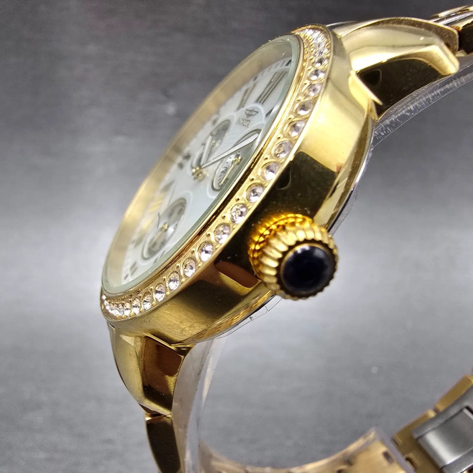 Invicta Angel Watch Women 40mm MOP Dial Two Tone  Daydate 15010 New Battery2
