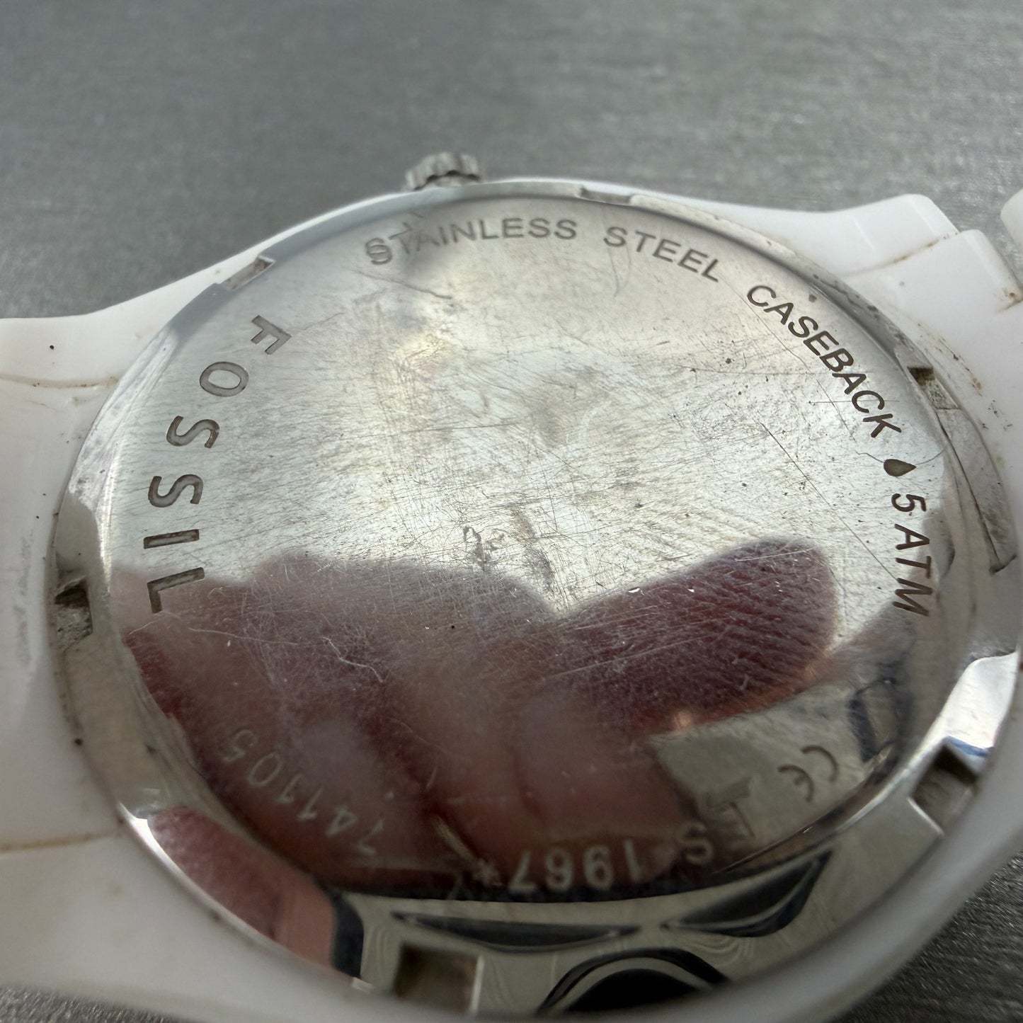 Fossil Stella Watch Women 38mm White Dial White Tone Round ES1967 New Battery9