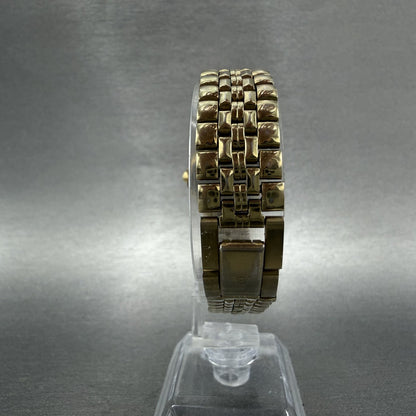 Bulova Watch Women 24mm Champagne Dial Gold Tone Date 97N02 New Battery7