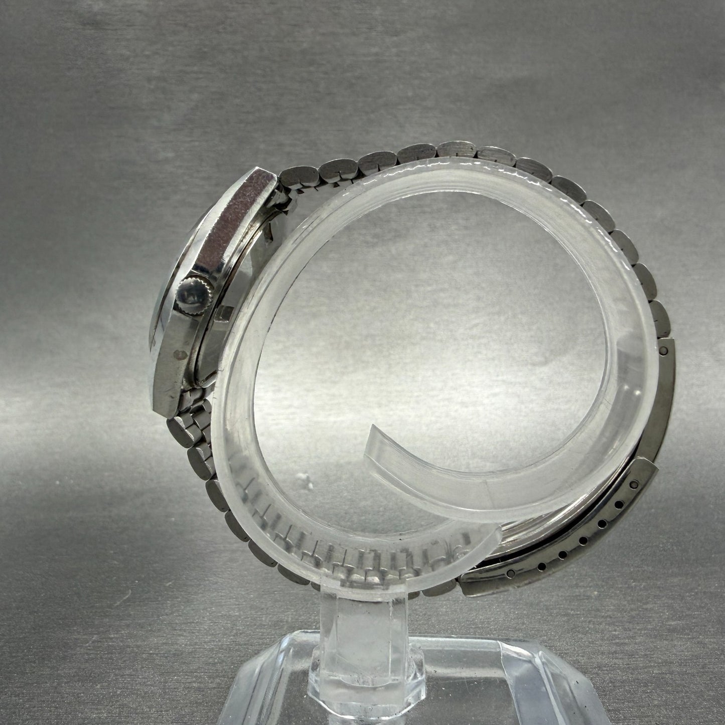 Seiko Watch Women 26mm Blue Dial Silver Tone Daydate Round 2623-0100 PARTS7