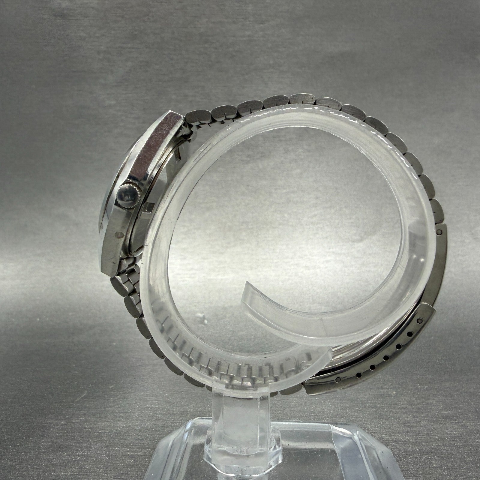 Seiko Watch Women 26mm Blue Dial Silver Tone Daydate Round 2623-0100 PARTS7