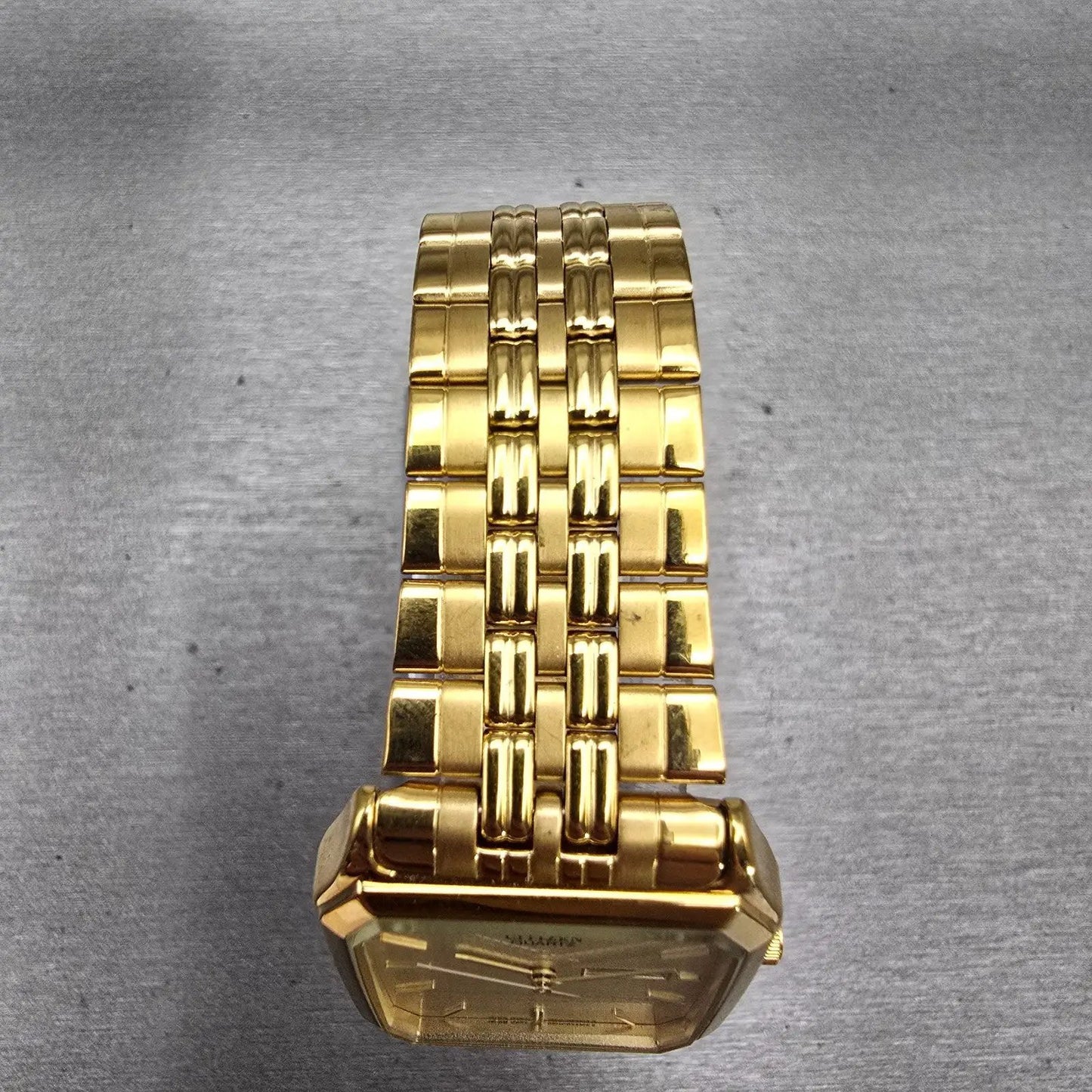 Citizen Watch Men 27mm Champagne Dial Gold Tone Daydate 1000-S63863 New Battery4