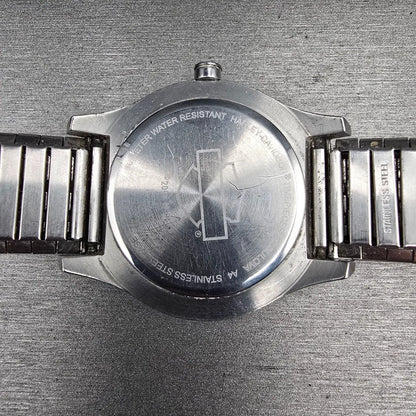 Bulova Harley Davidson Watch Men 40mm Silver Dial Silver Tone Date 76B25 New Bat10