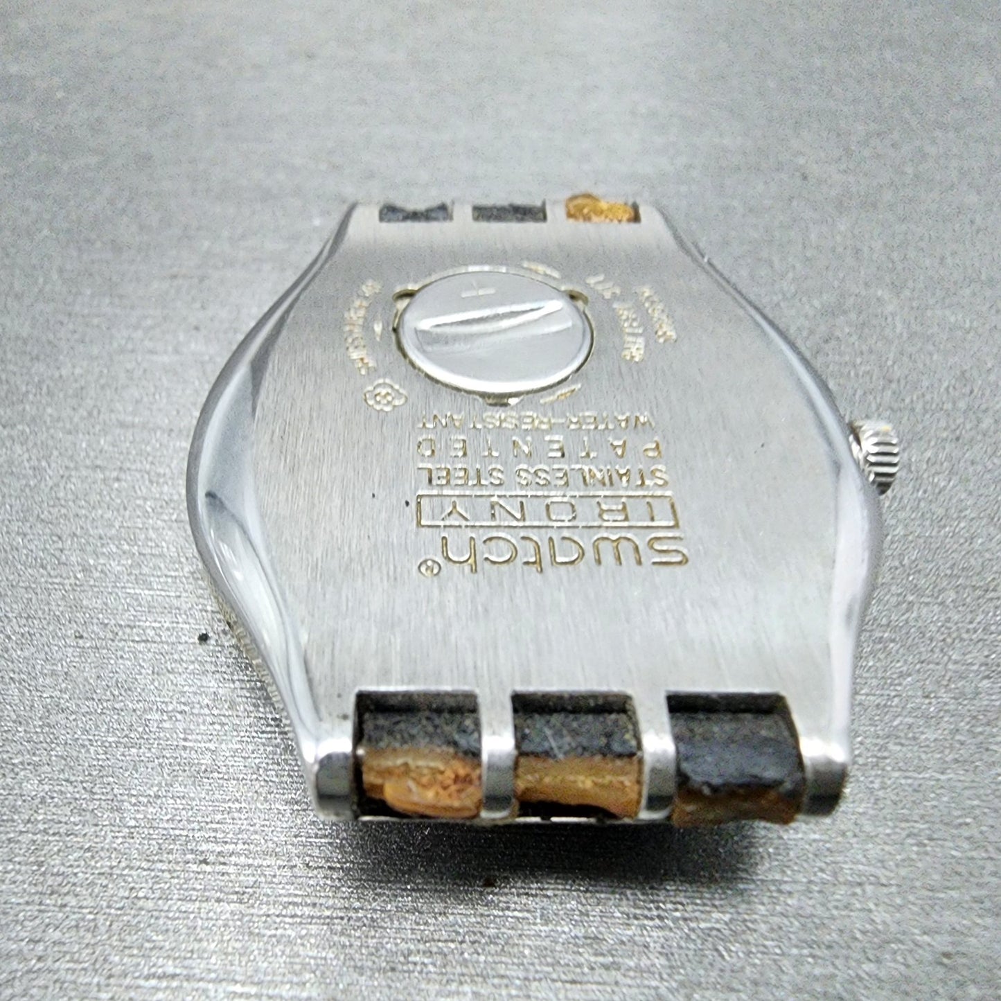 Swatch irony Watch men 38mm Black Dial Steel Daydate Round YGS737 New Battery11