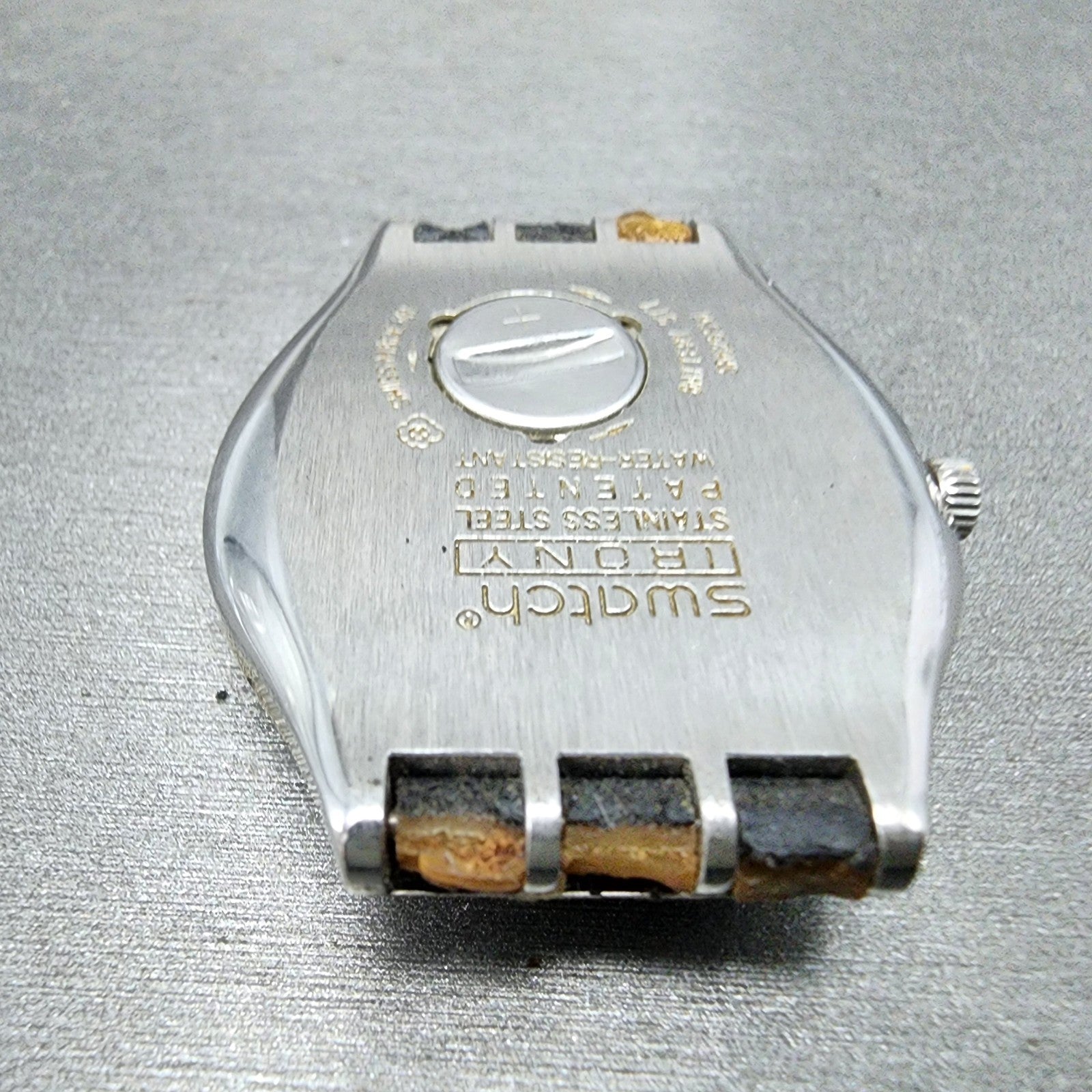 Swatch irony Watch men 38mm Black Dial Steel Daydate Round YGS737 New Battery11