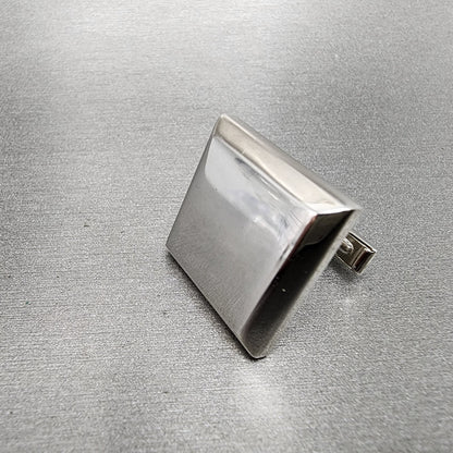 VTG Endura Cuff Link Watch Silver Tone White Dial Manual Wind PARTS