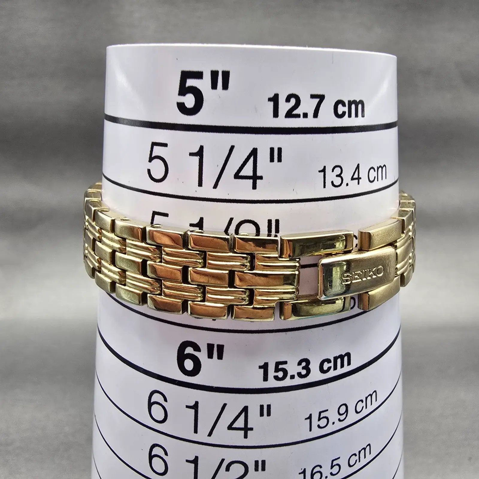 Seiko Watch Women 16mm Champagne Dial Gold Tone Rectangle 1N01-0FH0 New Battery9