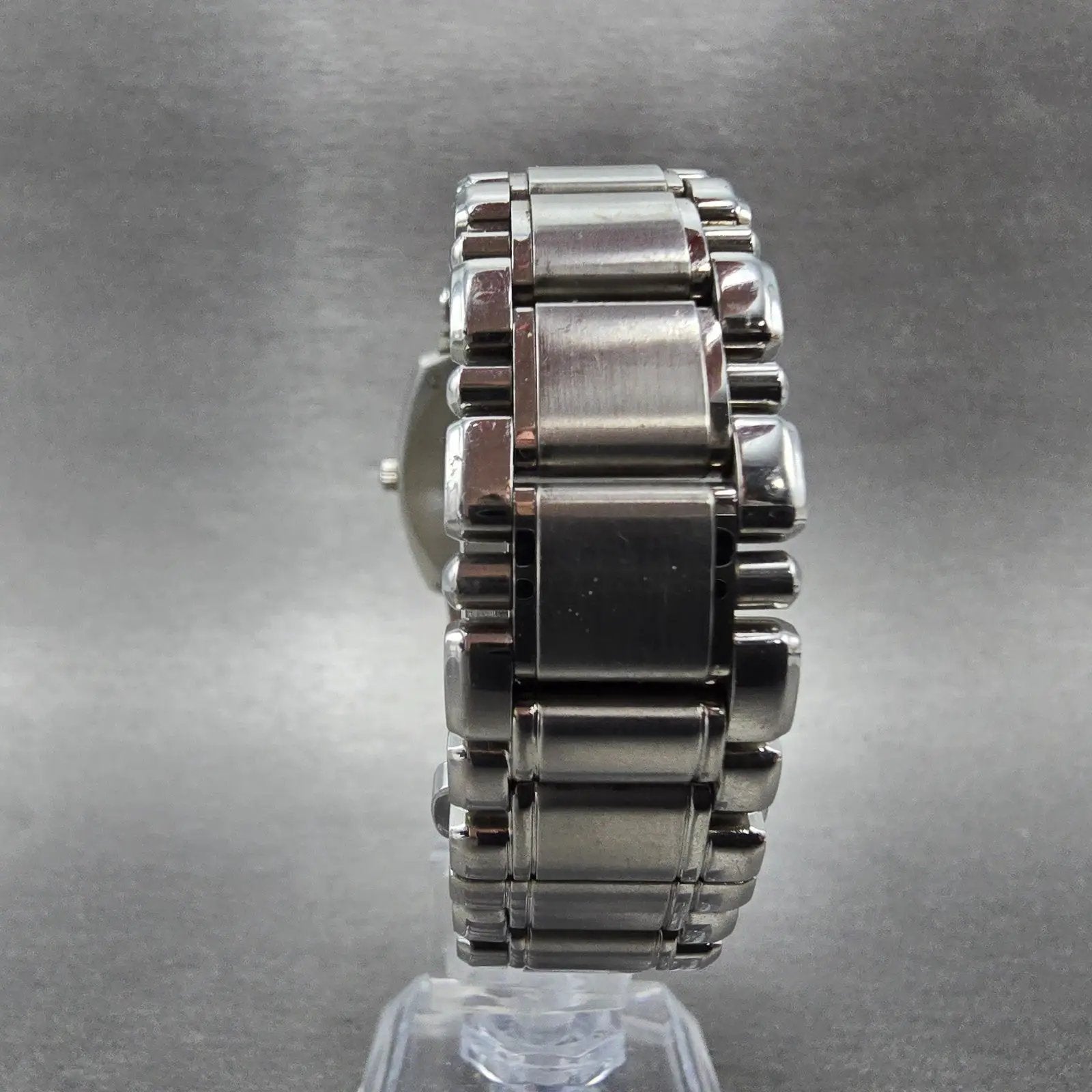 Belair Grindelwald watch Men 34mm White Dial Steel Date Rectangle New battery7