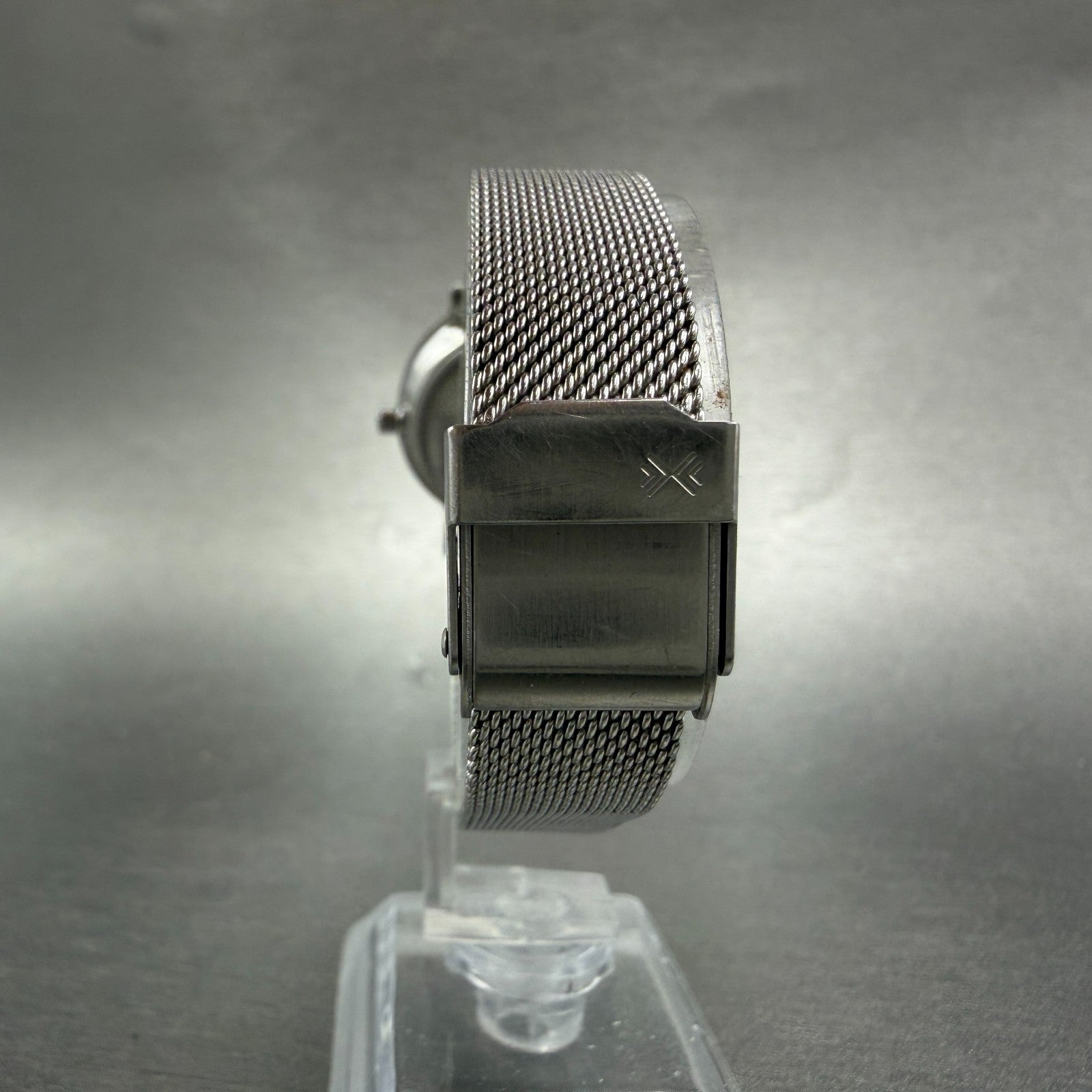 Skagen HALD Watch Women 26mm Silver Dial Silver Tone Round Mesh Band New Battery7