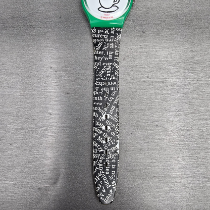 Swatch Cappuccino Watch Men 34mm White Dial Green Case Round GG121 New Battery5